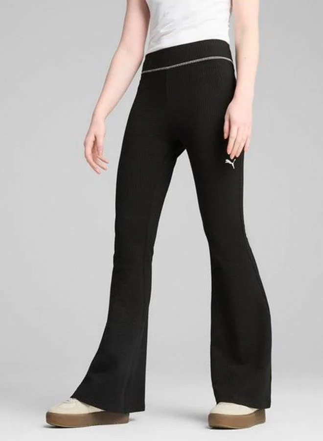 Dare To Textured Flared Leggings