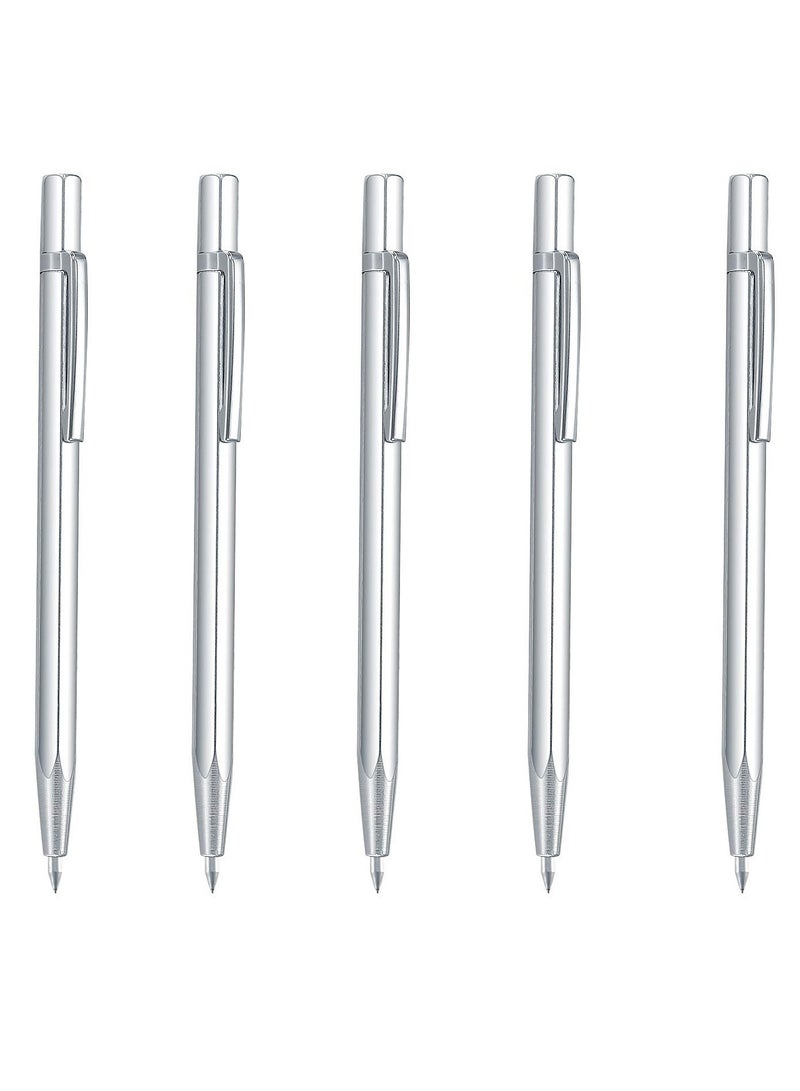 5 Pcs Tungsten Carbide Tip Scriber, Scribe Tools, Engraving Marking Pen, Aluminium Etching Machinist Engraved Pen with Clip for for Metal Sheet Ceramics Glass Tile Welding Marking Scriber  - Image 1