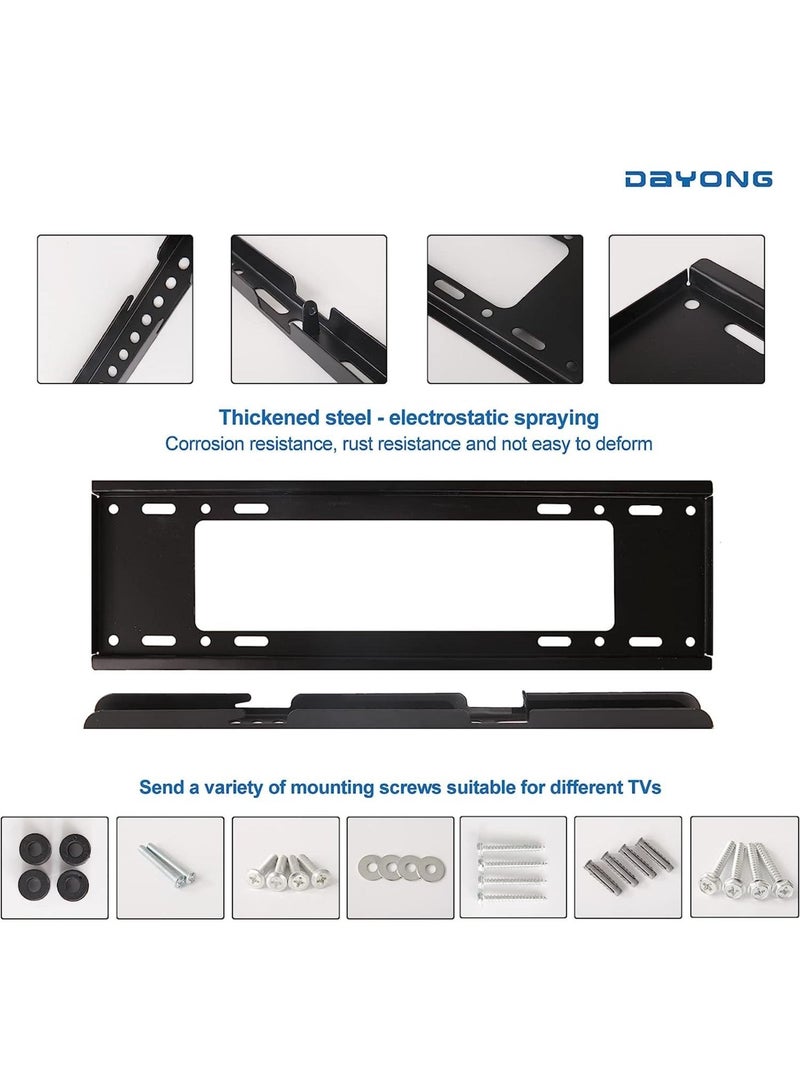 XiuWoo Fixed TV Wall Mount,TV Stand/Television Stands for Most 40-75inch TVs,TV Mounting Bracket VESA 600X400mm Up to 50kg, - Image 4