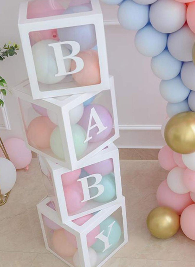 NIBEMINENT 4-Piece Baby Letter Balloon Decoration Box Set 30 x 30cm - Image 2