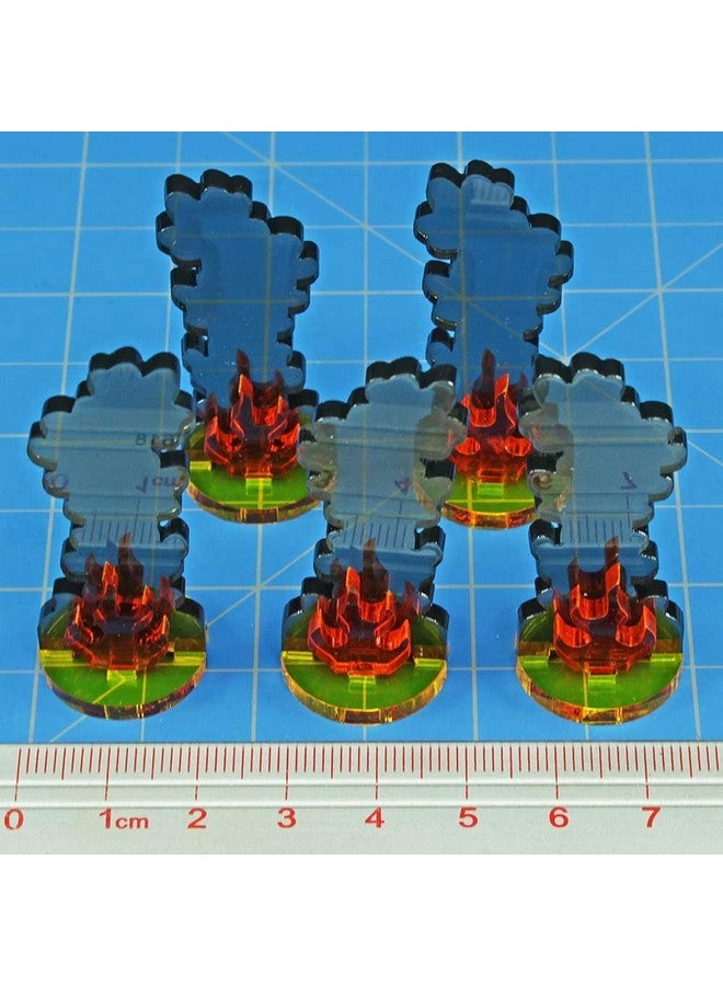 LITKO Flaming Wreckage Marker | Burning Wreckage | Miniature Wargame Fire Marker | Compatible with DND, Pathfinder, TTRPG, Flame of War, Bolt Action, and Other Miniature Games (Medium) - Image 5