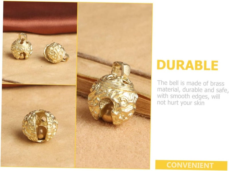 VOSAREA 10Pcs Mini Bells for Crafts Vintage Decorative Jingle Bells for DIY Projects Christmas Ornaments and Home Decor - Image 5