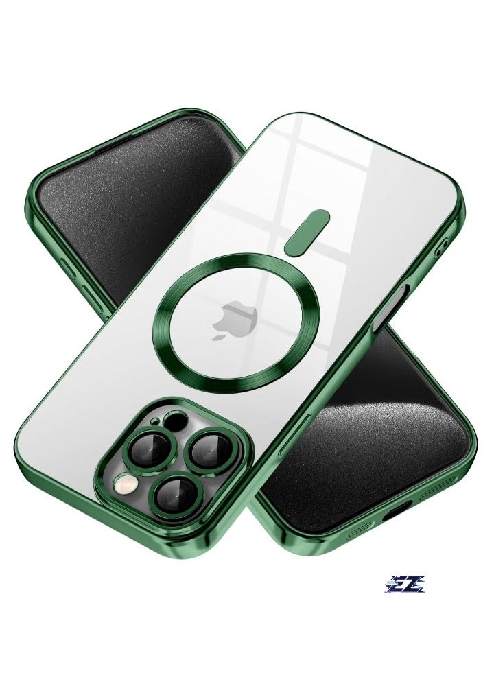 ELTRAZONE iPhone 16 Pro Max Magnetic Case Compatible with Mag-Safe – Built-in Camera Protector, Soft TPU Anti-Scratch Shockproof Slim Clear Case for iPhone 16 Pro Max (6.1 Inch) – Ultra-Protection and Stylish Design - Image 1