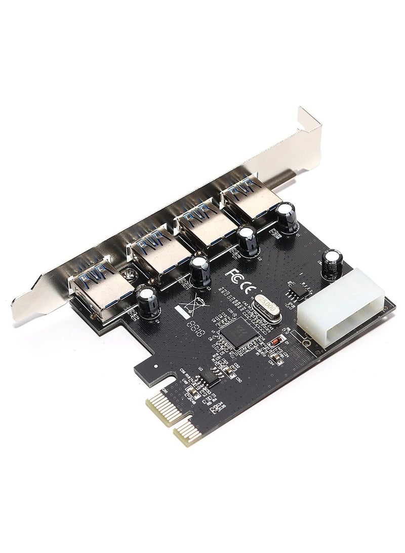 4 Port USB 3.0 PCI Card with 5V 4 Pin Power Connector up to 5Gbps - Image 5