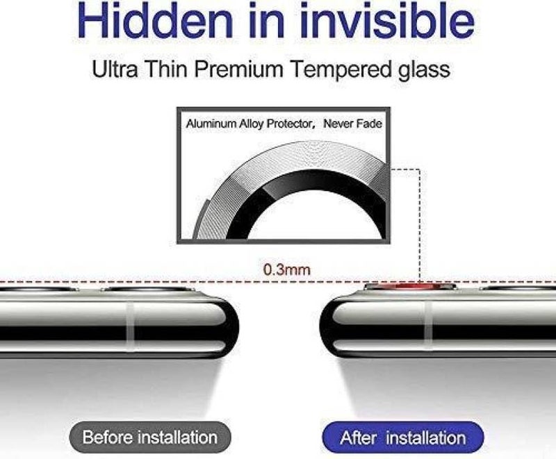 ZARALA Camera Lens Frame Glass Compatible with OPPO Reno14 5G Tempered Glass Aluminum Alloy Frame Individual Camera Lens Protector Cover (Reno14 5G, Silver) - Image 2