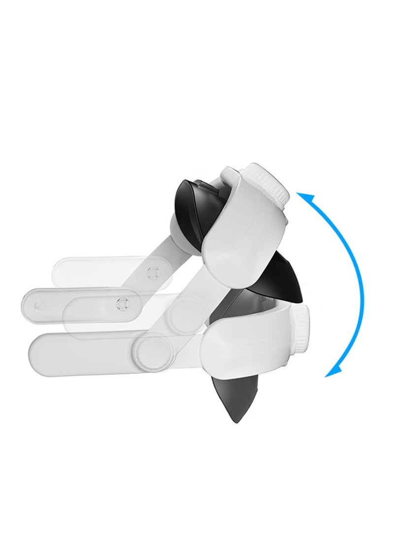 Comfort-Head-Strap Compatible with Oculus Quest 3 Replacement For Mate-Quest 3 Strap Super Soft And Skin Friendly PU Surface Adjustable Enhanced Support And Comfort in VR Headset  - Image 2