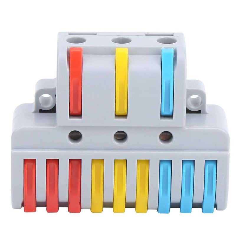 (2Pcs) 3 In 9 Out Panel-Mount Wire Connector for Efficient Wiring | Model LT-933 | 32A | LT-933 Panel-Mount Wire Connector Out nThe versatile electrical | Durable construction | Easy - Image 1