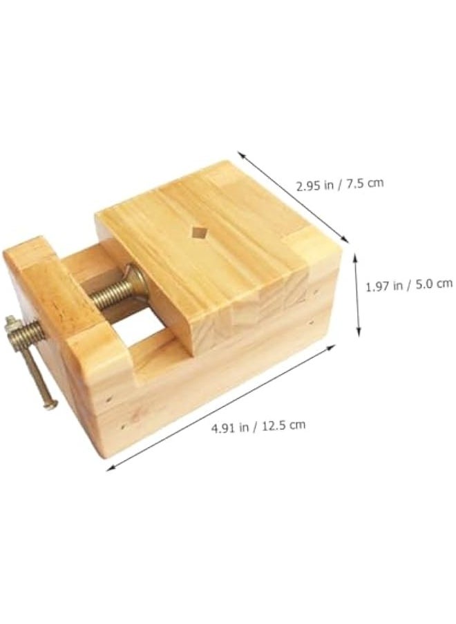 Generic Pine Seal Engraving Bed Wood Vice Clamps Seal Tool Small Vise Professional Seal Clamp Stone Carving Tools Jigs Show Engraved Seal Clamp Medium and Small Metal Woodworking Table  - Image 2