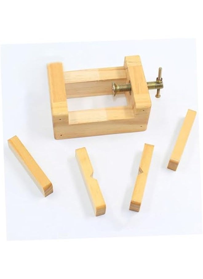 Generic Pine Seal Engraving Bed Wood Vice Clamps Seal Tool Small Vise Professional Seal Clamp Stone Carving Tools Jigs Show Engraved Seal Clamp Medium and Small Metal Woodworking Table  - Image 4