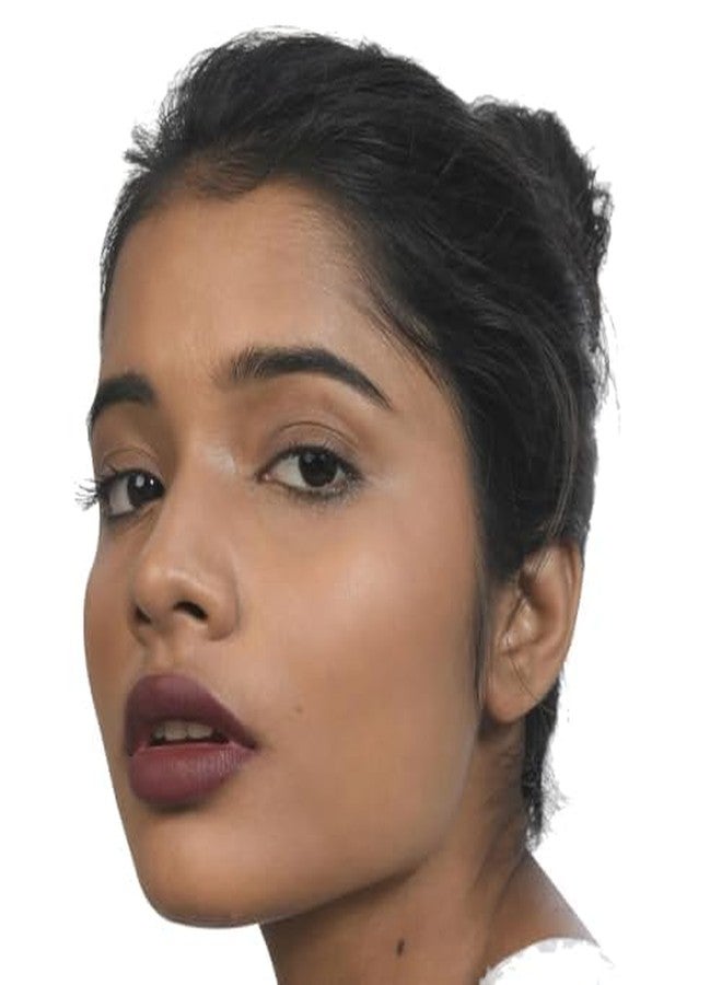 Kiro Moist Matte Lipstick - Lunar Berry (Deep Grape), 4.2g | Super-Pigmented, Long-Lasting, Moisturizing, Non-Drying, Non-Feathering, Smudge Proof | Skin Care Infused with Natural Oils - Image 3