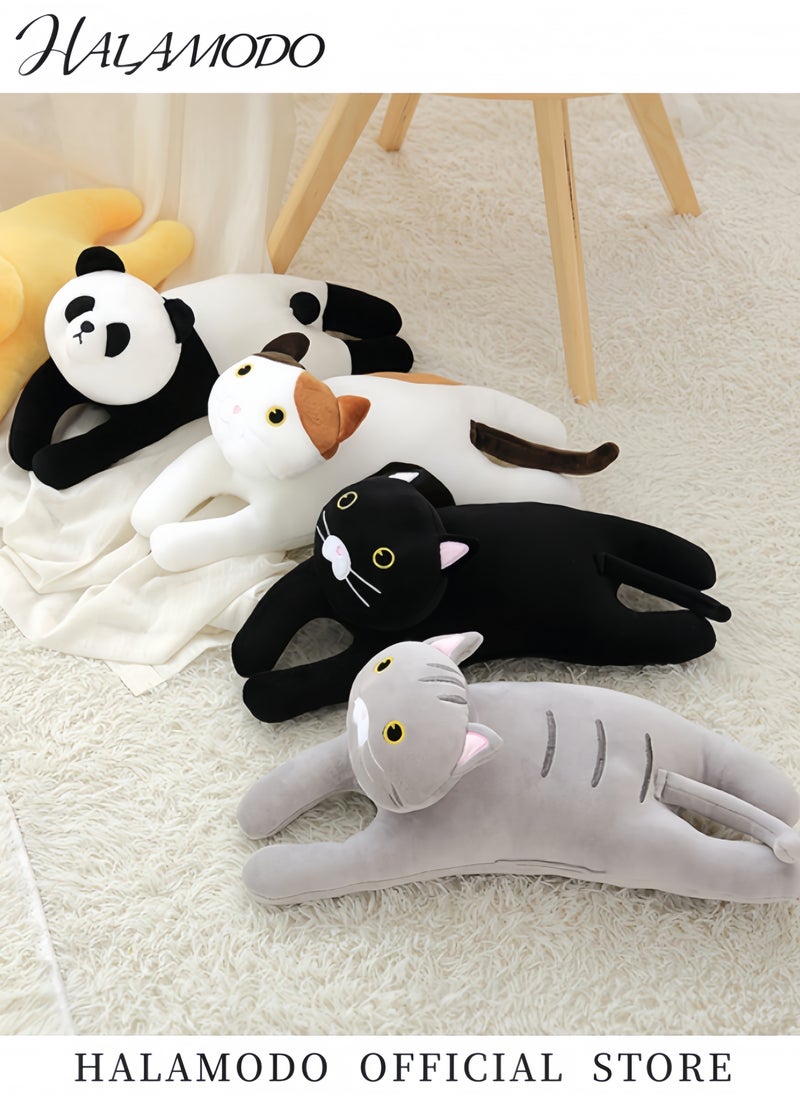 HALAMODO Plush Hugging Pillow Lovely Plush Cat Doll Soft Kitten Cat Stuffed Animals Toy Long Throw Sleeping Pillow Toy Gifts for Kids Girlfriend  - Image 4
