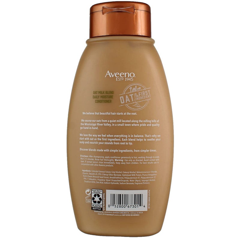 Aveeno Conditioner Oat Milk Blend 12 Ounce (Moisture) (354ml) (3 Pack) - Image 3
