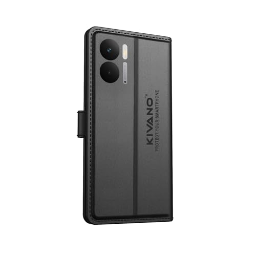KIVANO® Compatible with Realme P3 5G Flip Cover | Leather Finish | Inside Pockets & Inbuilt Stand | Shockproof Wallet Style Magnetic Closure Back Cover Case - Image 2
