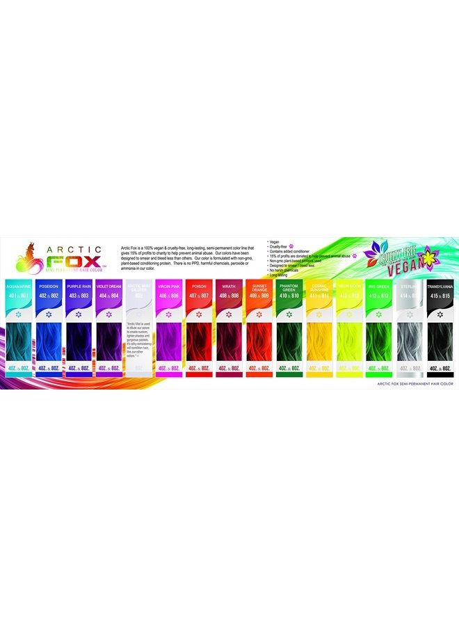 ARCTIC FOX Vegan and Cruelty-Free Semi-Permanent Hair Color Dye (4 Fl Oz, VIRGIN PINK) - Image 4