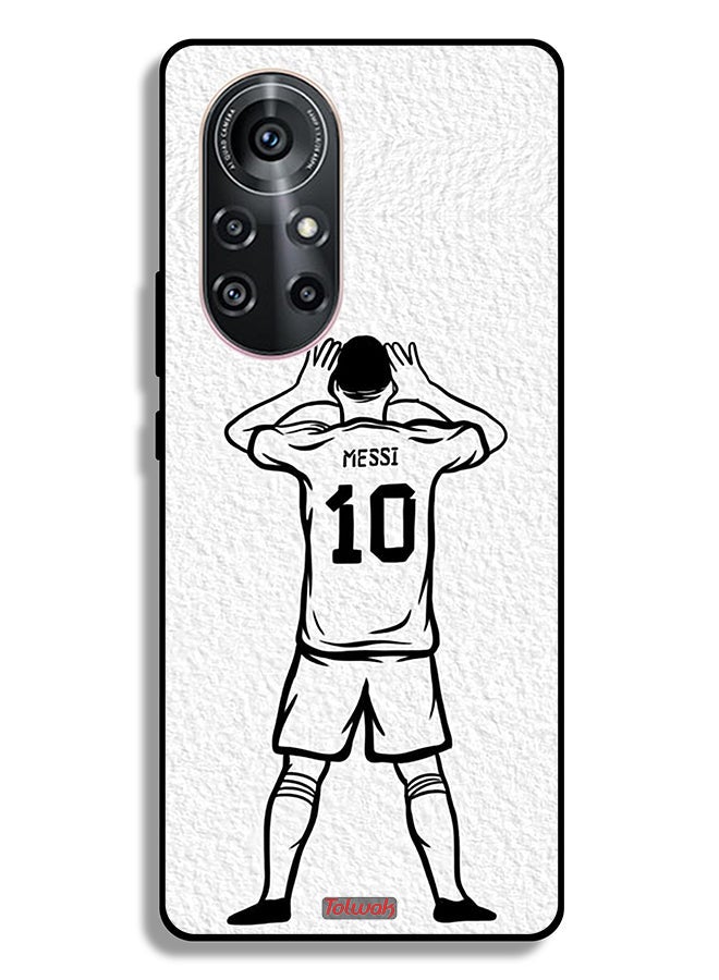 Tolwak Huawei nova 8 Pro 5G Protective Case Cover Messi Sketch - Image 2