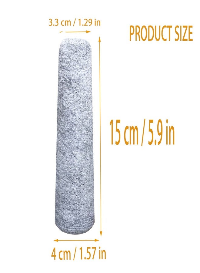 Daszui 6 in Granite Replacement Pestle (Only Pestle [Mortar is not Included]) Black Unpolished - Image 2