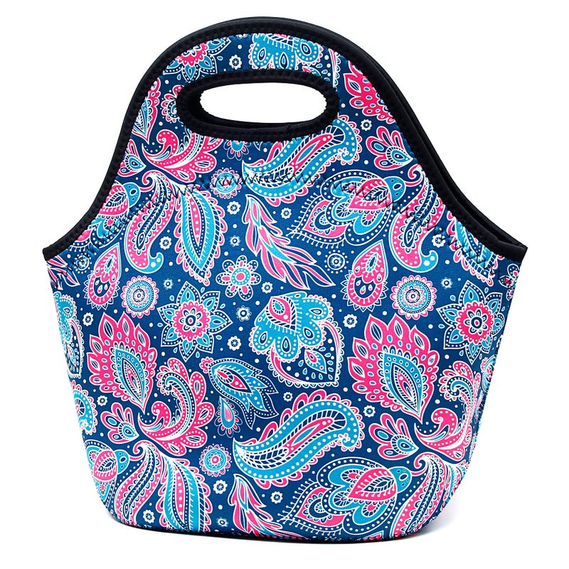 Neoprene Lunch Bag for Women Insulated Lunch Tote Bags Washable Lunch Container Box for Work Picnic Lightweight Meal Prep Bags for Men
