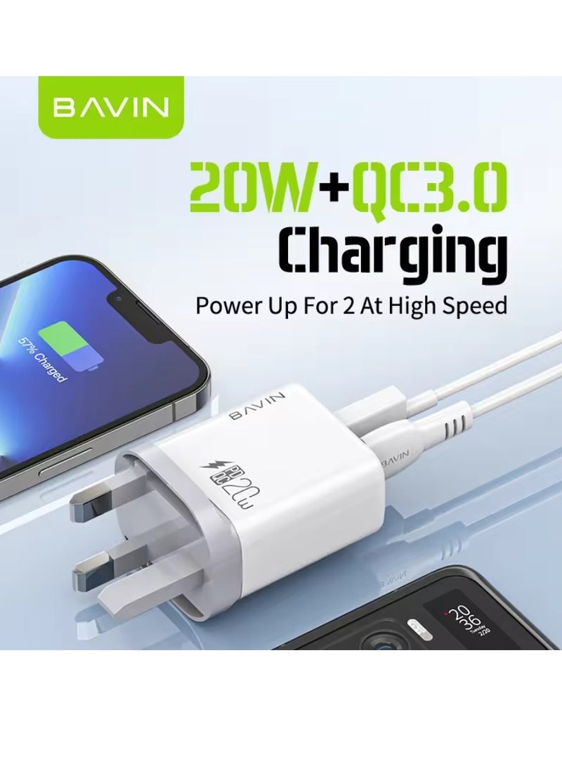 Bavin 20W fast charging wall charger - Image 2