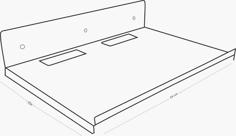 Zipp Heavy Duty Set Top Box Wall Mount Stand | Setup Box Stand for Home Wall (24 * 16.5 Cm) - Image 2