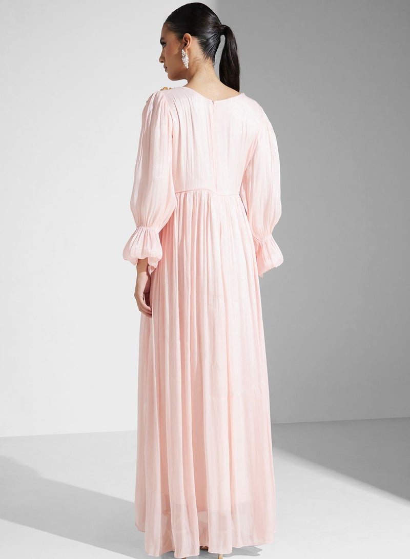 hayas closet Draped Chiffon Gown Dress  - Image 2