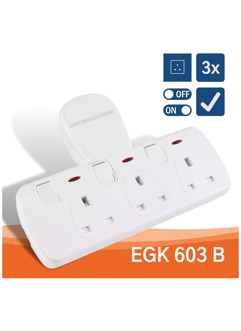 KISTENMACHER Kistenmacher 3-Way BS Wall Socket Adapter  - Image 2