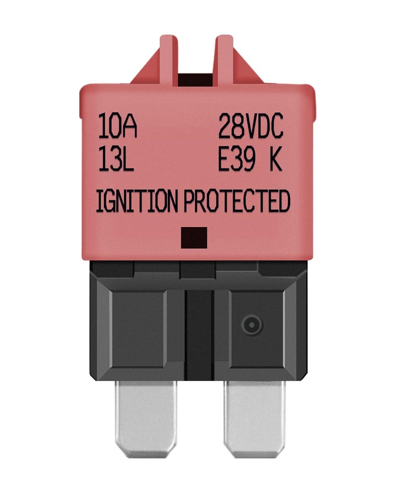 LENKRAD Automotive 10 Amp ATC/ATO Resettable Fuse 10A Manual Reset Standard Blade 10Amp Fuses Manual-Reset Circuit Breaker for Car Truck RV Marine Boat Trolling Motorhome, 5 Pack - Image 2