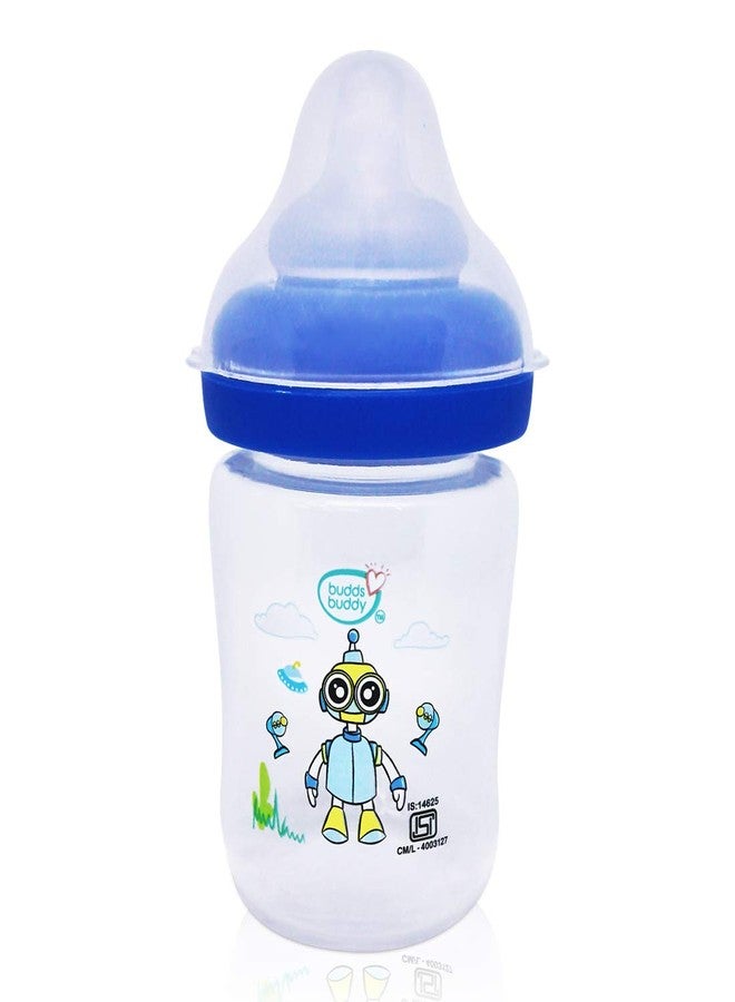 BuddsbuddyPremium Feeding Bottle(Wide Neck) 1pc 150ml (Blue)