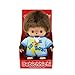 Sekiguchi 203840 Original Bebichhichi Boy Plush Toy with Light Blue Romper Approx 14 cm Large Cuddly Toy Made of Brown Plush - Image 3