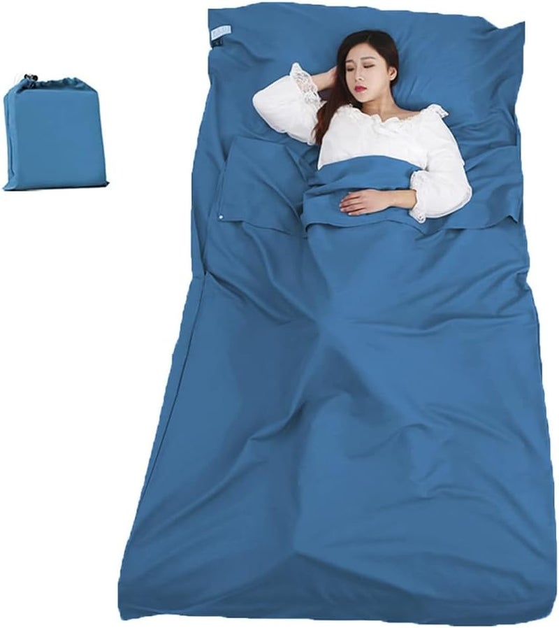 Sleeping Bag Liner, Portable Camping Travel Home Bed Sheet Comfortable Lightweight Breathable Hotel Compact Sacks - Image 1