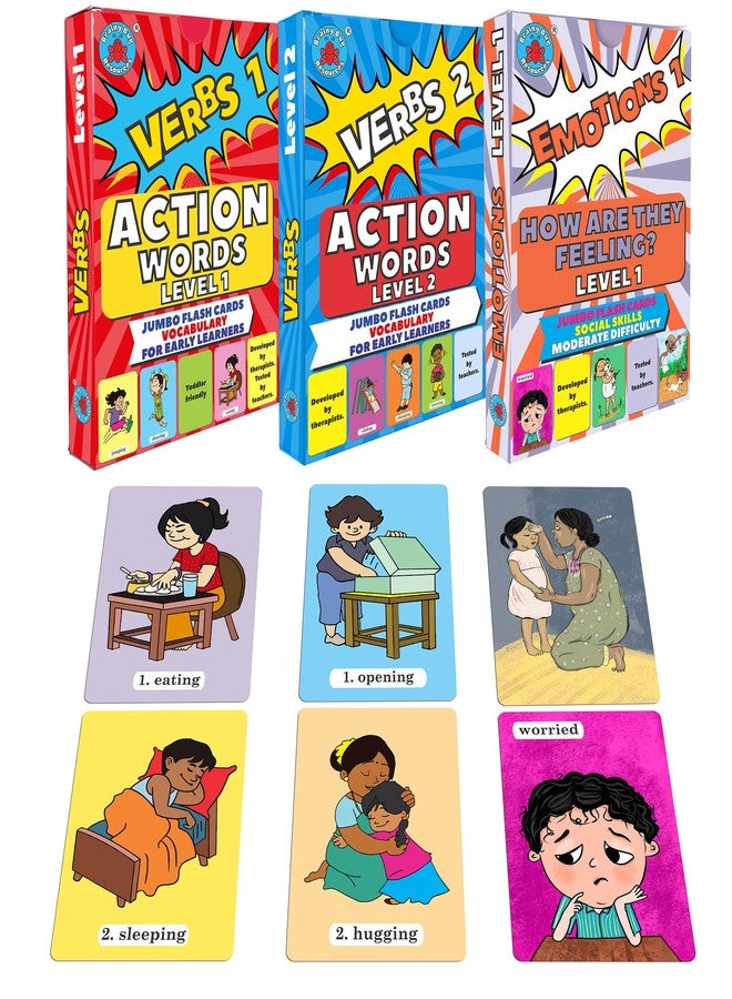 Brainy Bug Resources Action Words and Early Emotions | Verbs (Levels 1 and 2), Emotions (Level 1) | Emotional Literacy, Social Skills and Vocabulary - Image 1