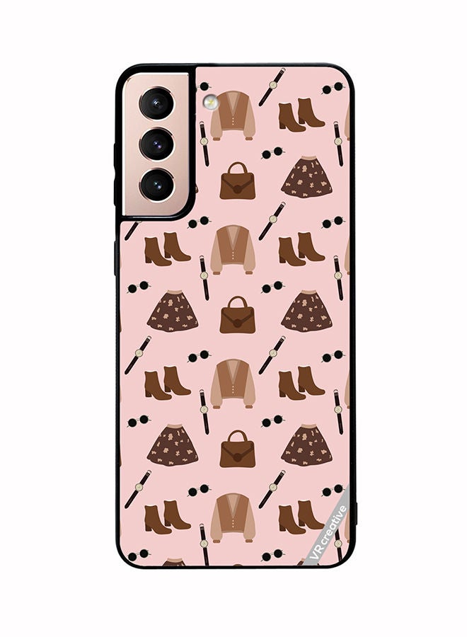 VR CREATIVE Protective Case Cover For Samsung Galaxy S21 5G Outfit Vintage Vector 2 Design Multicolour - Image 1