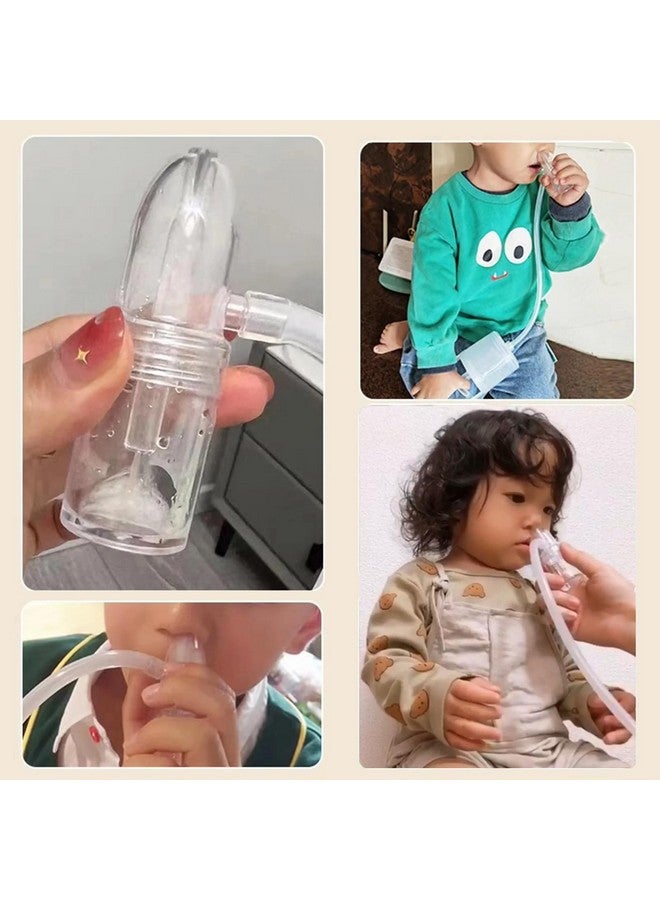 IYYI Nasal Aspirator for Baby, Baby Nose Sucker, Booger Sucker with Hand Pump and Non-Invasive Tip to Clear Clogged Passages and Boogers (Translucent White, Standard) - Image 5