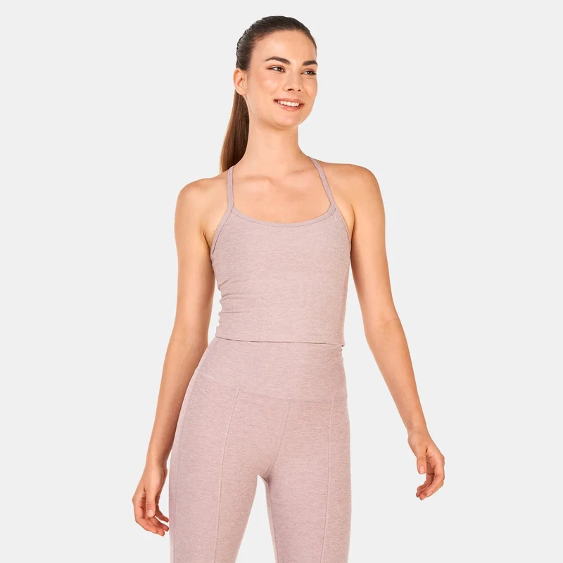 Beyond Yoga Women's Spacedye Slim Racerback Cropped Tank Top