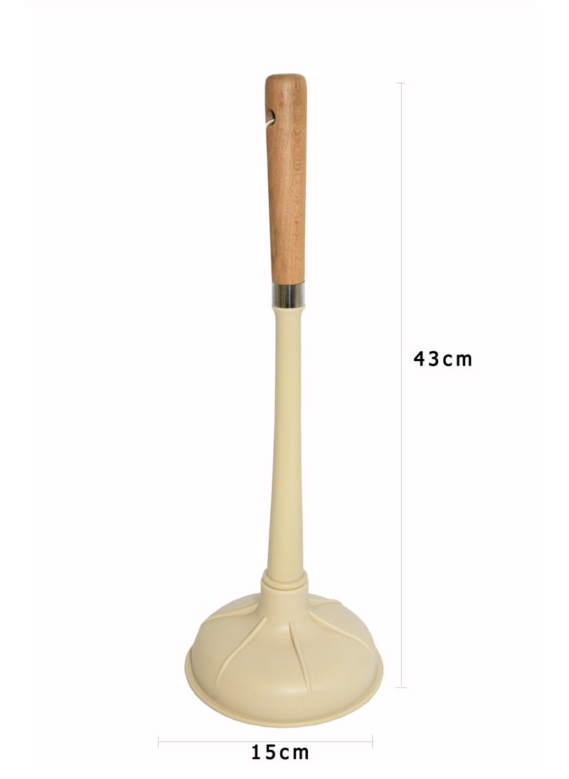 Drain plunger to unclog drains and sinks with wooden handle - pzsku/Z22697CB5D33519D21E27Z/45/_/1704195453/cdce47a7-7240-4e6b-8376-c0ec3a275152