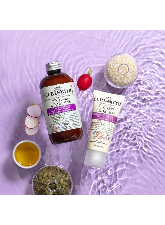 CURLSMITH - Bond Curl Rehab Salve, Bond Building Strength Treatment for Weak, Damaged Hair (8 fl oz) - Image 4