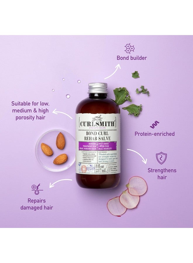 CURLSMITH - Bond Curl Rehab Salve, Bond Building Strength Treatment for Weak, Damaged Hair (8 fl oz) - Image 3