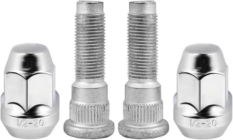 Mysttoo 1/2-20 Chrome Wheel Lug Stud Nut Set - Image 1