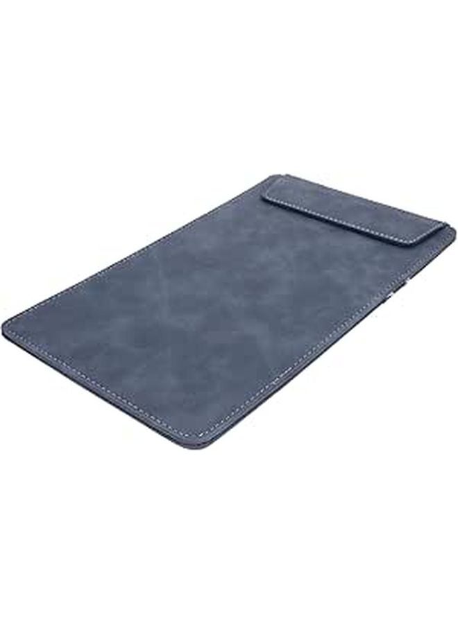 Leather Clipboard Folder A5 Denim Blue Writing Board For Office Document And Menu - Image 1