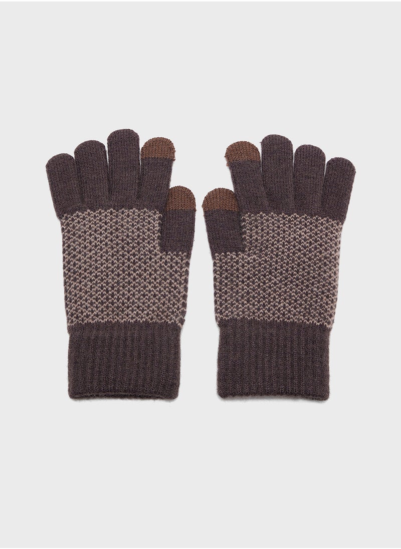 Robert Wood Knitted Gloves  - Image 2