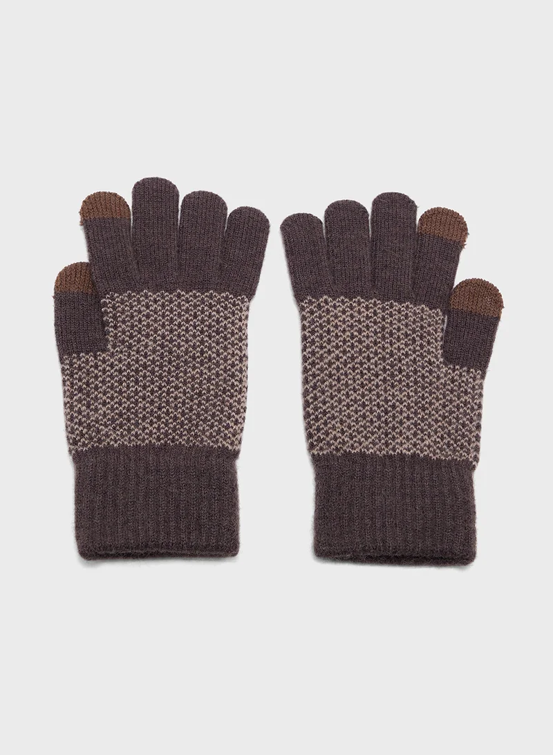 Robert Wood Knitted Gloves