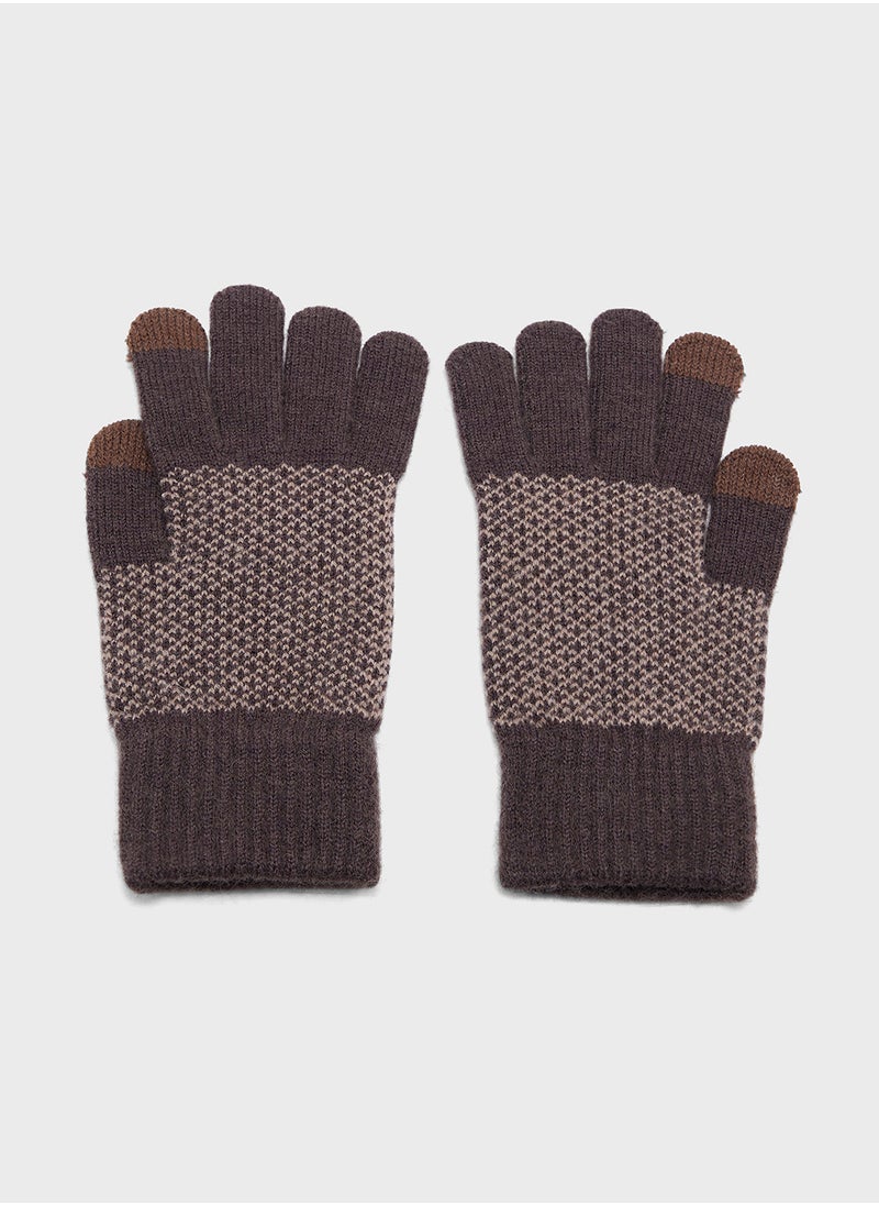 Robert Wood Knitted Gloves  - Image 3