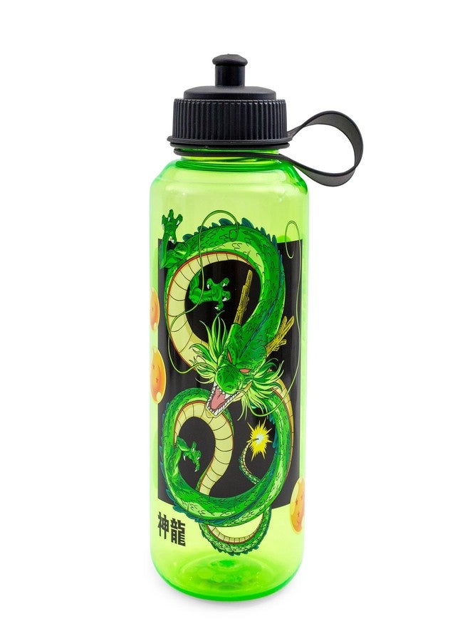 JUST FUNKY Dragon Ball Z Shenron Plastic Water Bottle With Spill-Resistant Sports Cap Lid | Holds 32 Ounces - Image 1