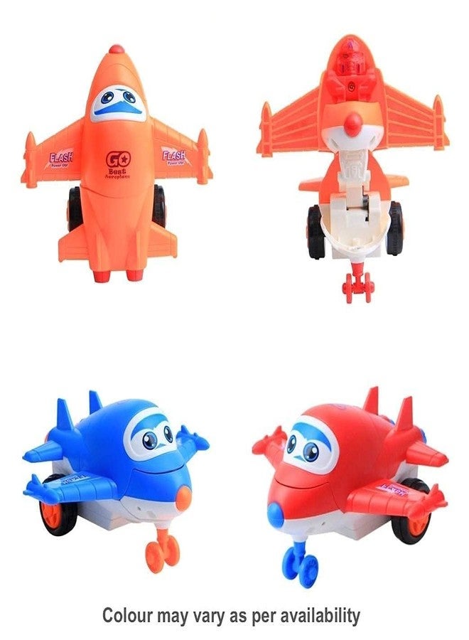KARTUNBOX Cartoon Plane Toy for Kids | Pack of 3 Multicolor Airplane Toys | Friction Powered Cute Cartoon Aircraft Set | Durable Plastic Planes for Boys u0026 Girls | Fun Indoor/Outdoor Play - Image 5