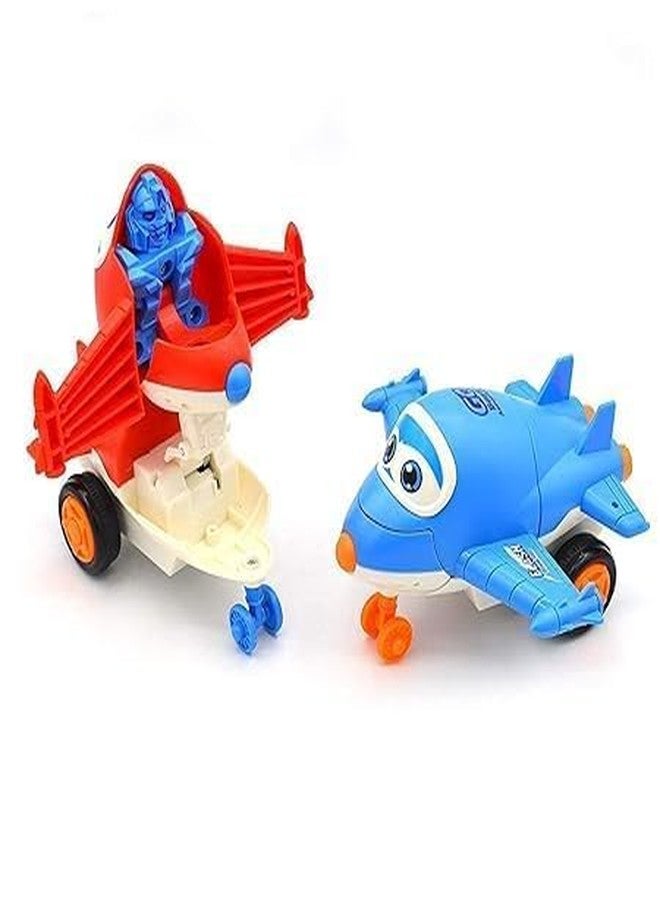 KARTUNBOX Cartoon Plane Toy for Kids | Pack of 3 Multicolor Airplane Toys | Friction Powered Cute Cartoon Aircraft Set | Durable Plastic Planes for Boys u0026 Girls | Fun Indoor/Outdoor Play - Image 4