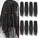 Bileaf Passion Twist Crochet Hair 18 Inch Crochet Passion Twist Hair Pretwisted, Pre Looped 8 Packs Passion Twist Crochet Braids Passion Twists Bohemian Twist Crochet Hair for Women Girls and Kids 1B - Image 2