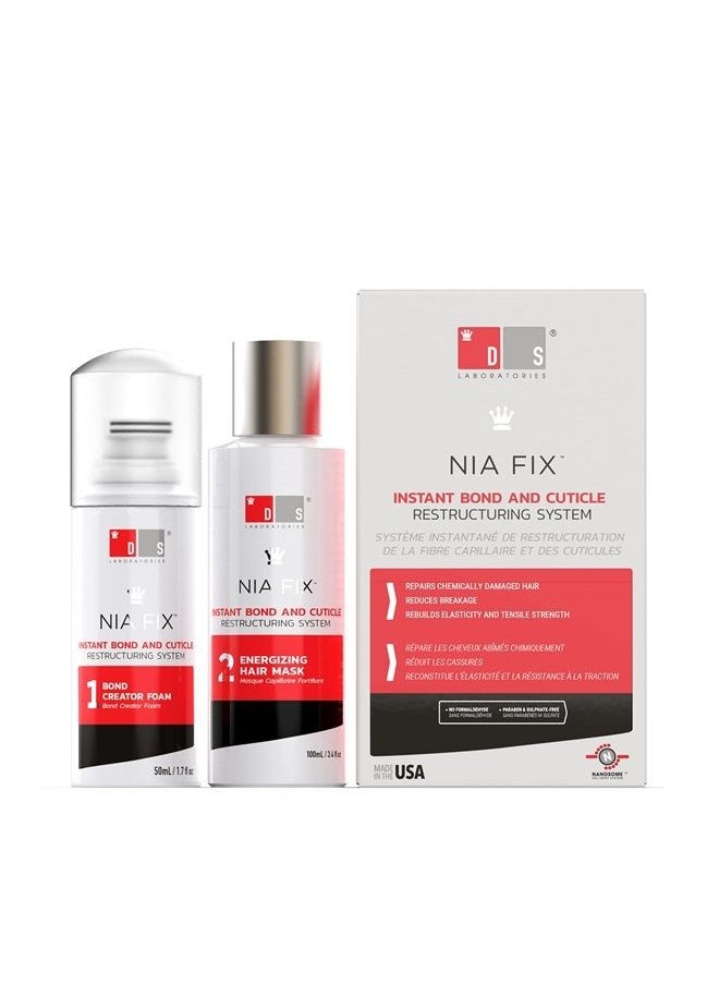 DS LABORATORIES NIA Damaged Hair Treatment Split End Repair, Hair Repair Treatment for Damaged Hair, Hair Strengthening Treatment, Hair Bond Repair Treatment  - Image 1