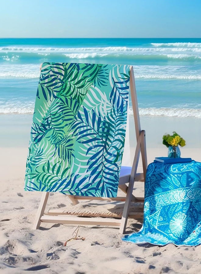 DUNISO منشفة شاطئ كبيرة الحجم، 150*75 سم مناشف شاطئ ميكروفايبر، منشفة سريعة التجفيف للسباحين، مناشف شاطئ مقاومة للرمال للبالغين والأطفال، مناشف بركة رائعة ملحقات شاطئية منشفة ماصة للسفر والسباحة واليوغا - Image 5