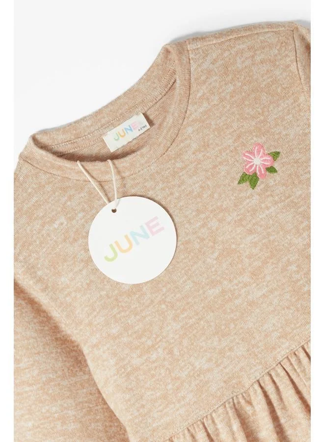 JUNE Heathered Knit Dress