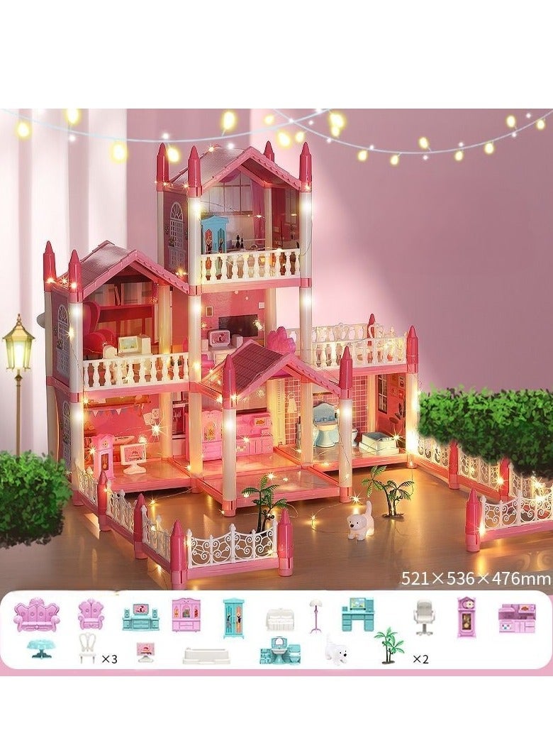 Doll House Building Toys Girls Toddler DIY Ideas Gifts - Image 1