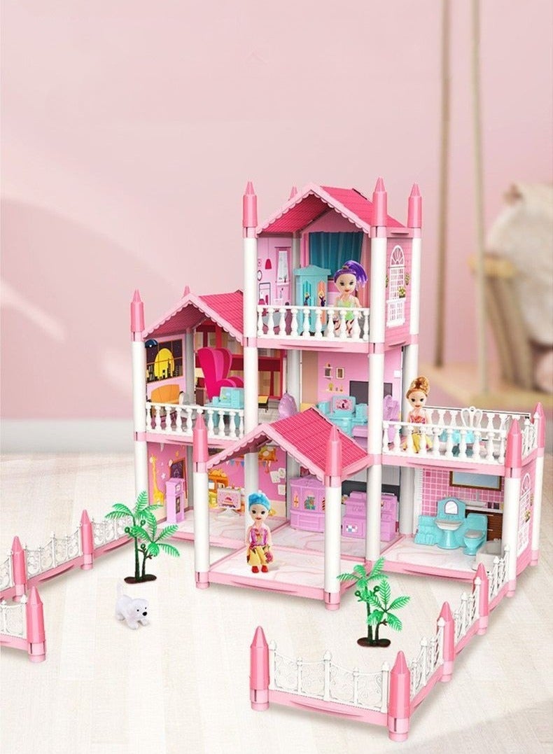 Doll House Building Toys Girls Toddler DIY Ideas Gifts - Image 2